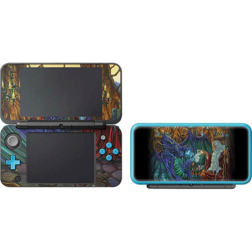 Ed Beard Jr. Dragon and Wizard Playing Chess Nintendo 2DS XL (2017) Skin